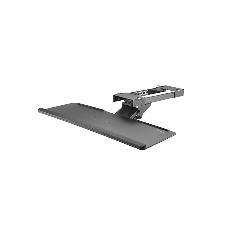 StarTech Under-Desk Keyboard Tray - Adjustable, Black (KBTRAYADJ) image 1