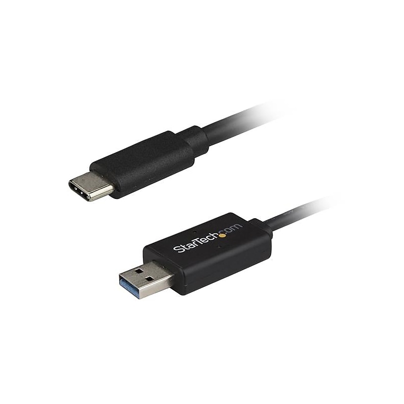 StarTech USBC3LINK 6.5' USB-C to USB-A Data Transfer Cable for Mac/Windows, Black image 1