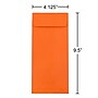 JAM Paper #10 Policy Business Colored Envelopes, 4.125 x 9.5, Orange Recycled, Bulk 500/Box (15887H)~#|#~m007049339_sc7