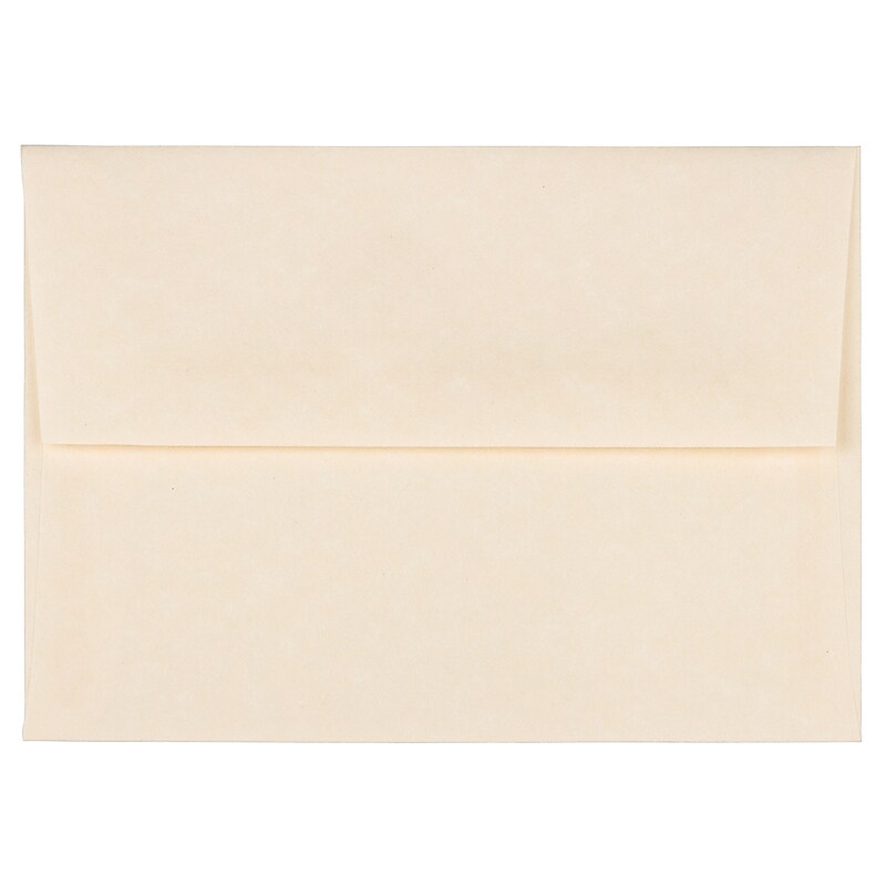 JAM Paper A2 Parchment Invitation Envelopes, 4.375 x 5.75, Natural Recycled, Bulk 250/Box (34777H) image 1