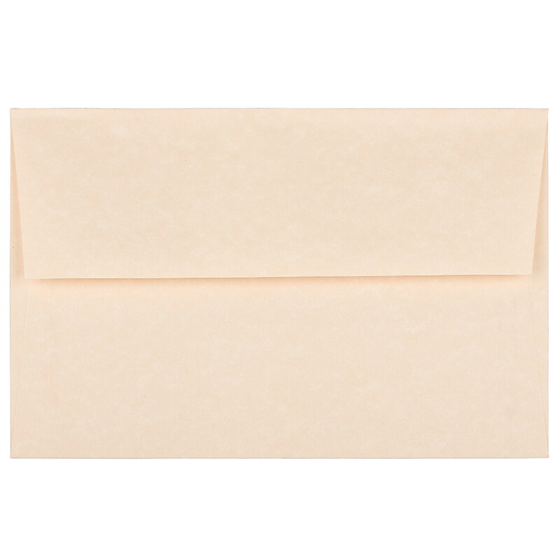 JAM Paper A8 Parchment Invitation Envelopes, 5.5 x 8.125, Natural Recycled, Bulk 250/Box (5029H) image 1