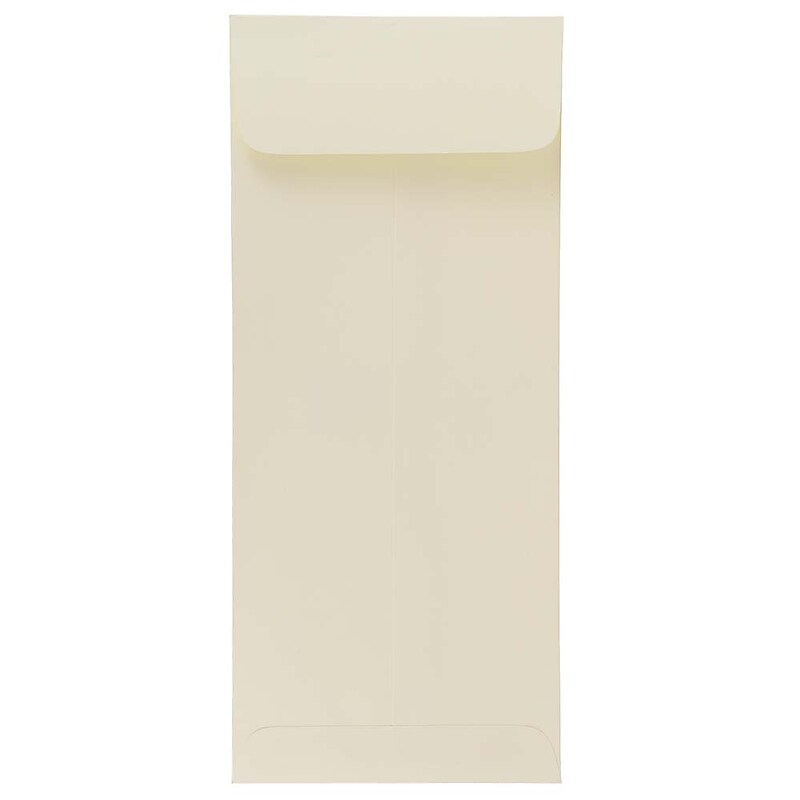 JAM Paper #10 Policy Business Strathmore Envelopes, 4.125 x 9.5, Natural White Wove, 25/Pack (191249) image 1