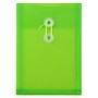 JAM Paper Plastic Filing Envelope with Button & String Closure, Lime Green, 12/Pack (472B1LI)~#|#~m007049496_sc7