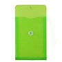JAM Paper Plastic Filing Envelope with Button & String Closure, Lime Green, 12/Pack (472B1LI)~#|#~m007049497_sc7
