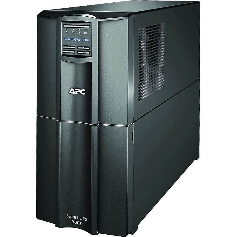 APC Smart-UPS 3000VA Tower Line-Interactive UPS, 10-Outlet, Black (SMT3000C) image 1