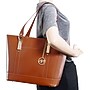 McKlein Genuine Leather Tote Bag, Orange (97714)~#|#~m007052703_sc7