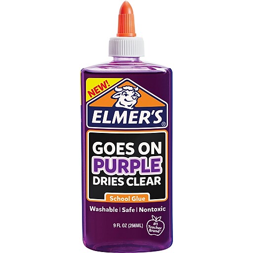 Elmer's Disappearing Purple Glue, 9 fl oz, Project, Classroom, Home