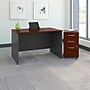 Bush Business Furniture Westfield 48W x 30D Office Desk w/ Mobile File Cabinet, Hansen Cherry (SRC048HCSU)~#|#~m007060218_sc7