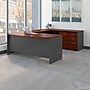 Bush Business Furniture Westfield 72W x 36D Bow Front U Shaped Desk w/ Mobile File Cabinets, Hansen Cherry (SRC043HCSU)~#|#~m007060273_sc7