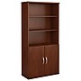 Bush Business Furniture Westfield 73"H 5-Shelf Bookcase with Adjustable Shelves, Hansen Cherry Laminated Wood (SRC103HC)~#|#~m007060428_sc7