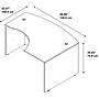 Bush Business Furniture Westfield 60"W Right Handed L Bow Desk, Mocha Cherry (WC12922)~#|#~m007060453_sc7