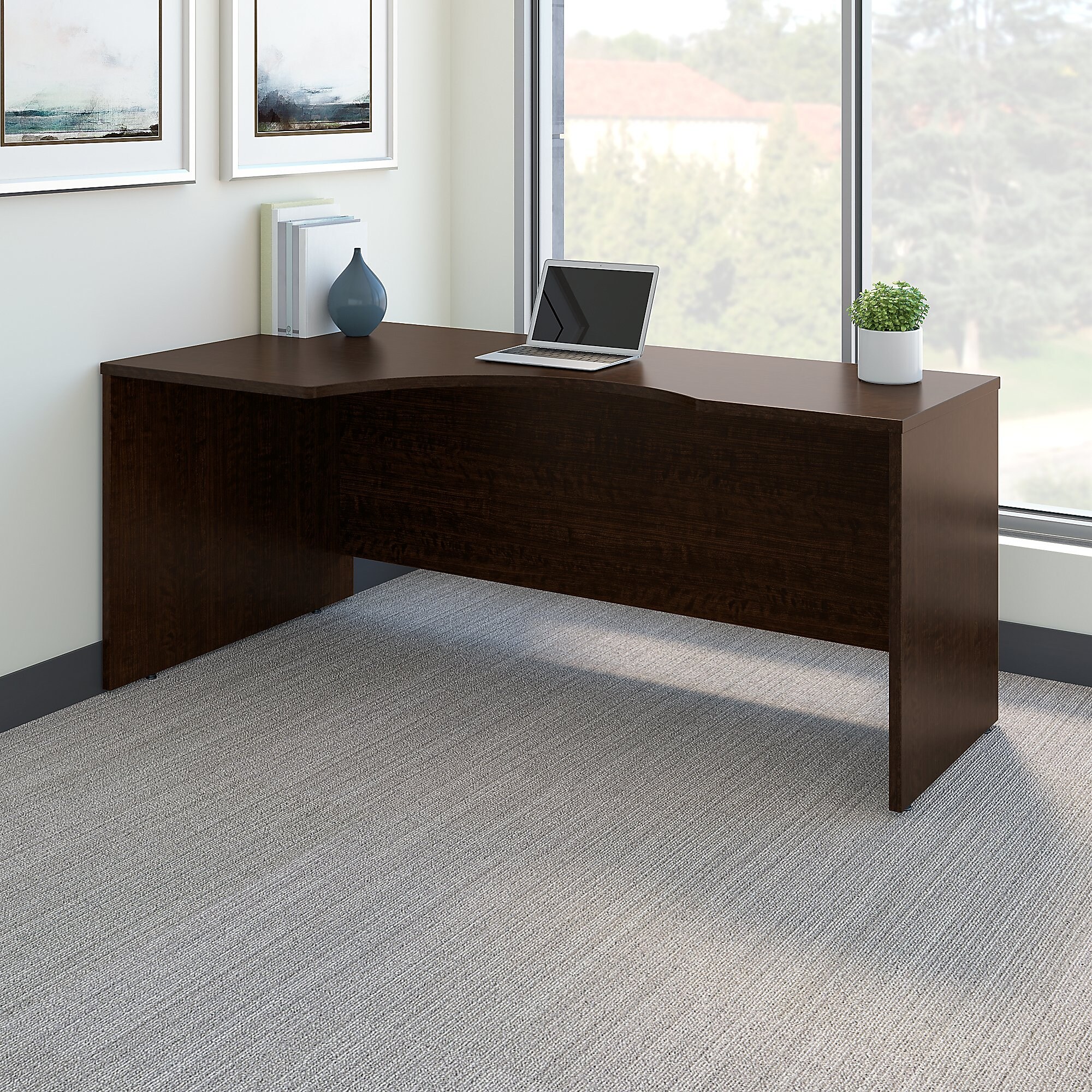 Bush Business Furniture Westfield 72″W Left Handed Corner Desk, Mocha Cherry (WC12932) Sansujyuku sansujyuku.com
