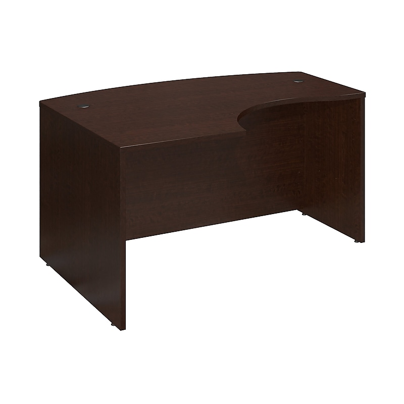 Bush Business Furniture Westfield 60"W Left Handed L Bow Desk, Mocha Cherry (WC12933) image 1