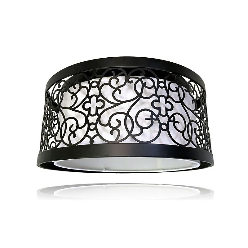 Thr3e Lighting LED Flush Mount, Silver (60/6465) image 1