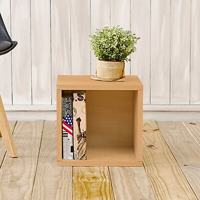 Way Basics Stackable Eco Cube Storage Cubby Organizer, Natural - Formaldehyde Free - Lifetime Guarantee