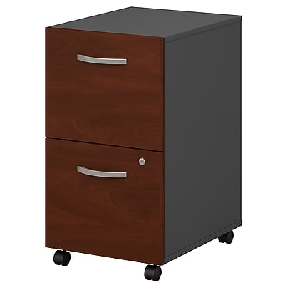 Bush Business Furniture Westfield 2-Drawer Mobile Vertical File Cabinet, Letter/Legal Size, Lockable, Hansen Cherry (WC24452SU)