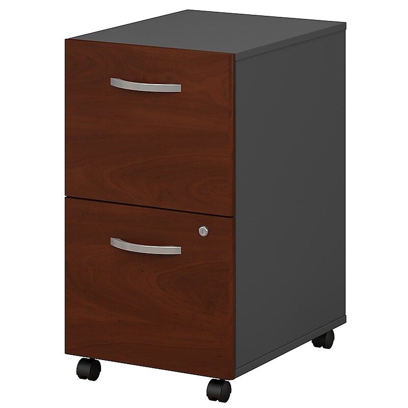 Bush Furniture Bush Series 2-Drawer Mobile Vertical File Cabinet, Letter/Legal Size, Lockable, Hansen Cherry (WC24452) image 1