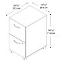 Bush Furniture Bush Series 2-Drawer Mobile Vertical File Cabinet, Letter/Legal Size, Lockable, Hansen Cherry (WC24452)~#|#~m007061332_sc7