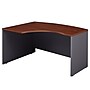Bush Business Furniture Westfield 60"W Left Handed L Bow Desk, Hansen Cherry/Graphite Gray (WC24433)~#|#~m007061350_sc7