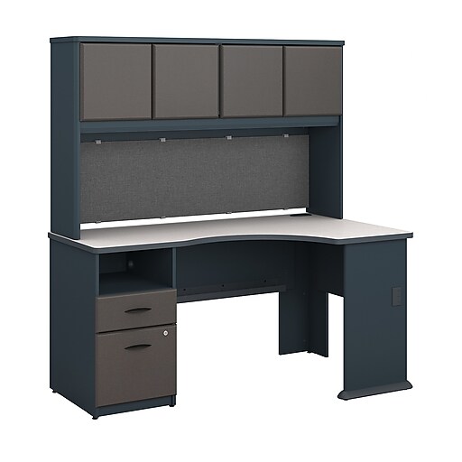 Shop Staples for Bush Business Cubix 60W Single Pedestal Corner Desk