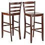 Winsome Wood Ladder Back Bar Stool, Antique Walnut, 2/Set (94249)~#|#~m007065580_sc7