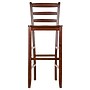 Winsome Wood Ladder Back Bar Stool, Antique Walnut, 2/Set (94249)~#|#~m007065581_sc7