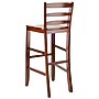 Winsome Wood Ladder Back Bar Stool, Antique Walnut, 2/Set (94249)~#|#~m007065585_sc7