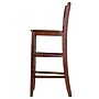 Winsome V-Back ontemporary Wood Full Back Bar Stool, Walnut, 2-Pieces (94259)~#|#~m007065587_sc7