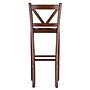 Winsome V-Back ontemporary Wood Full Back Bar Stool, Walnut, 2-Pieces (94259)~#|#~m007065588_sc7