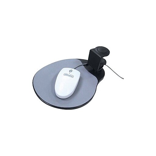 Aidata Under Desk Swivel Mouse Pad, Black (UM003B) at Staples