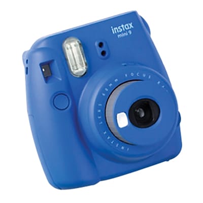 Fujifilm instax mini 9 Instant Camera with Rainbow Film, Cobalt Blue