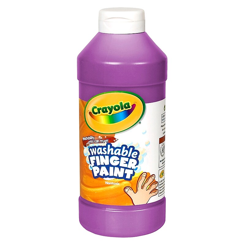 Crayola® Washable Finger Paint, Violet, 16 oz each (BIN131640) image 1
