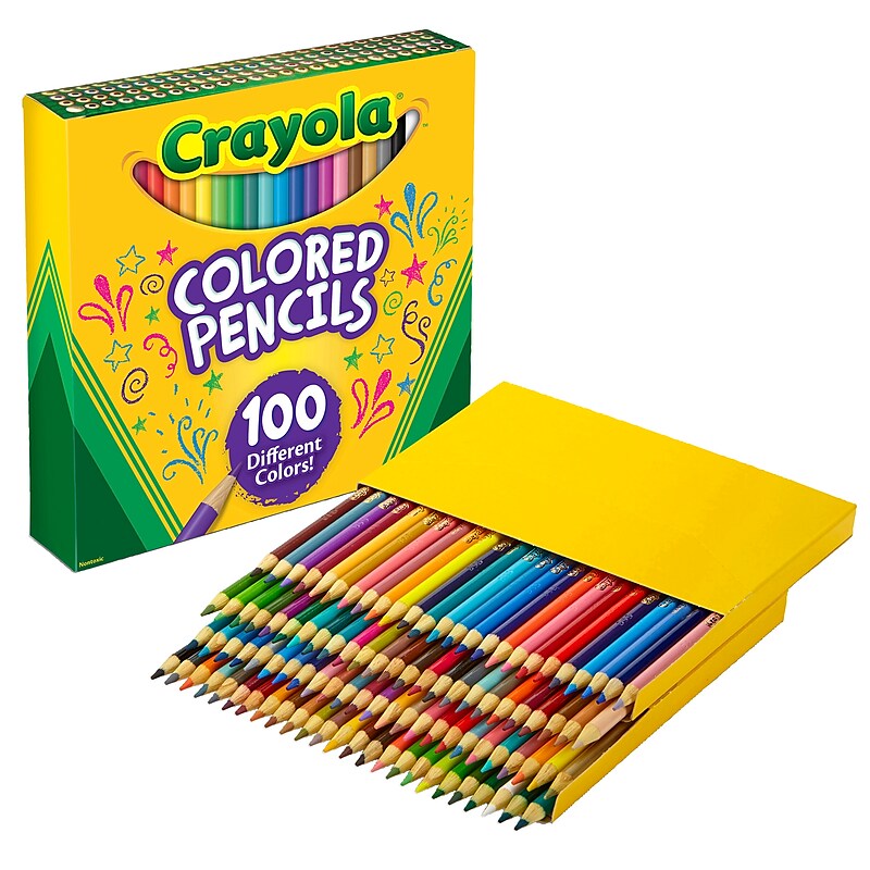 Crayola Colored Pencils, Assorted Colors, 100/Box (BIN688100) image 1