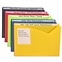 C-Line Write-On Poly File Jackets, 1" Expansion, Full Length Tab, Assorted Colors, Box of 25 (CLI63060)~#|#~m007069696_sc7