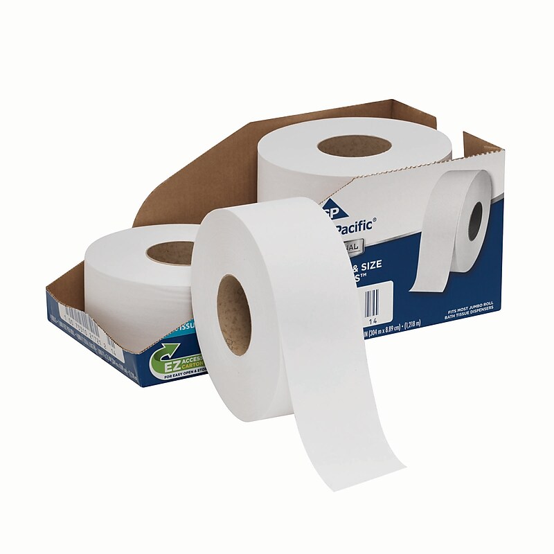 Georgia-Pacific Professional Series Jumbo Jr. Toilet Paper, 2-Ply, White, 1000 ft./Roll, 4 Rolls/Carton (2172114) image 1