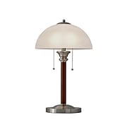 Adesso® Lexington Incandescant Table Lamp, Dark Walnut & Brushed Steel (4050-15)