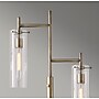 Adesso Dalton 64.25"H Antique Brass Floor Lamp with Clear Glass Cylinder Shades (3853-21)~#|#~m007084513_sc7