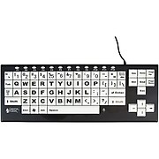 Ergoguys VisionBoard 2 Large Key Keyboard Wired Black Print on 1-in/2.5-cm White Keys