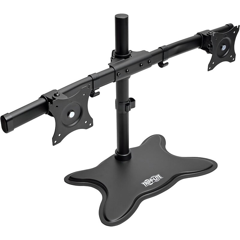 Tripp Lite Dual-Monitor TV Desktop Display Mount Stand Full Motion 13"- 27" image 1