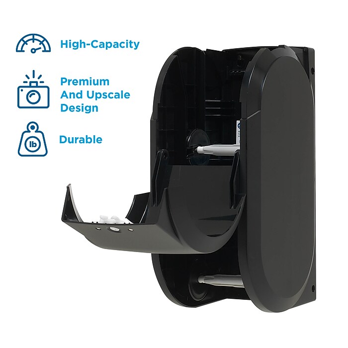 Georgia-Pacific Coreless Toilet Paper Dispenser, Black (56790A