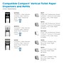 Compact® 2-Roll Vertical Coreless Toilet Paper Dispenser by GP PRO, Black (56790A)~#|#~m007092925_sc7