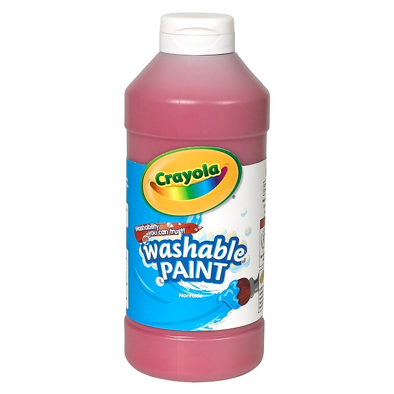 Crayola Washable Kid's Paint, Red, 16 oz. (BIN201638) image 1