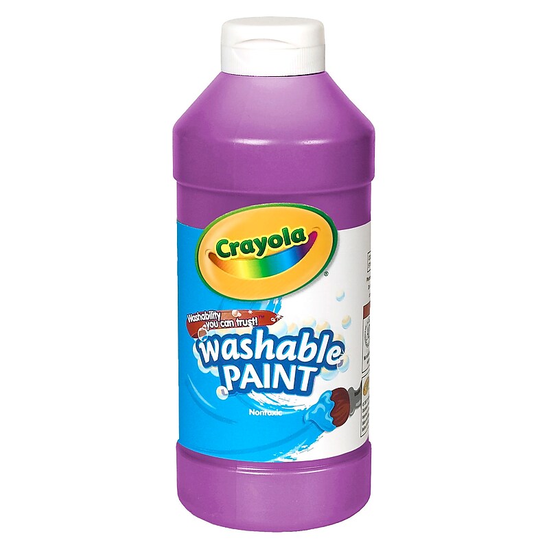 Crayola Washable Kid's Paint, Violet, 16 oz. (BIN201640) image 1