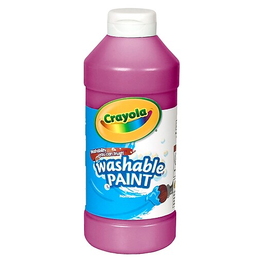 Crayola Washable Paint Magenta, 16 oz., (542016069) Staples