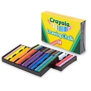 Crayola Drawing Chalk, Assorted Colors, 24/Box (BIN510404)