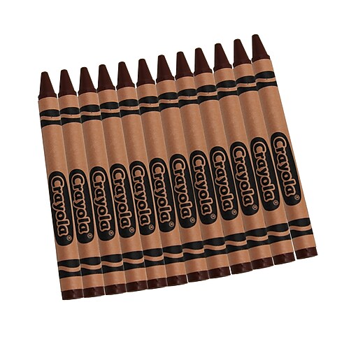 Crayola Bulk Crayons, Brown, 12/Box (520836007) at Staples