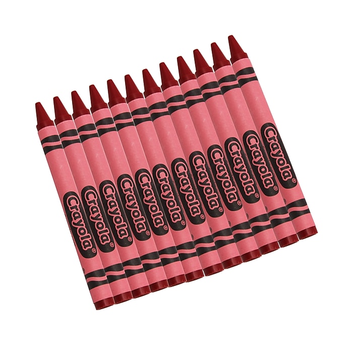 Crayola Bulk Crayons, Red, 12/Box (52-0836-038) | Staples