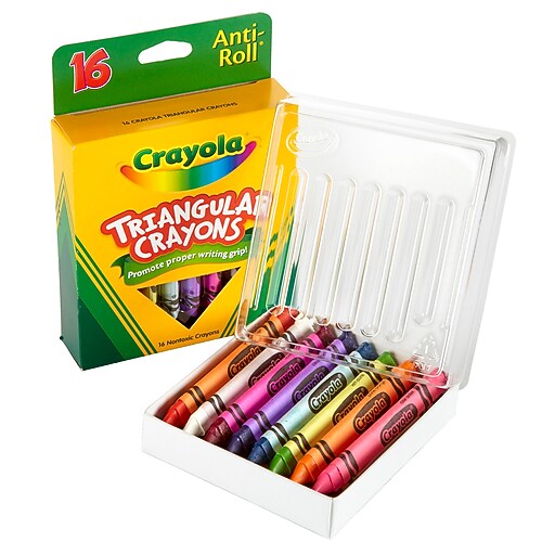 Binney & Smith Crayola® Triangle Crayons, 16/Bx Staples