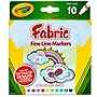 Crayola Fine Line Fabric Markers, Assorted, Set of 4 [Pack of 10] (BIN588626)~#|#~m007093214_sc7