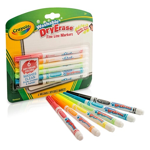 Crayola Fine Line Washable Dry Erase Markers, Bullet Marker Point Style
